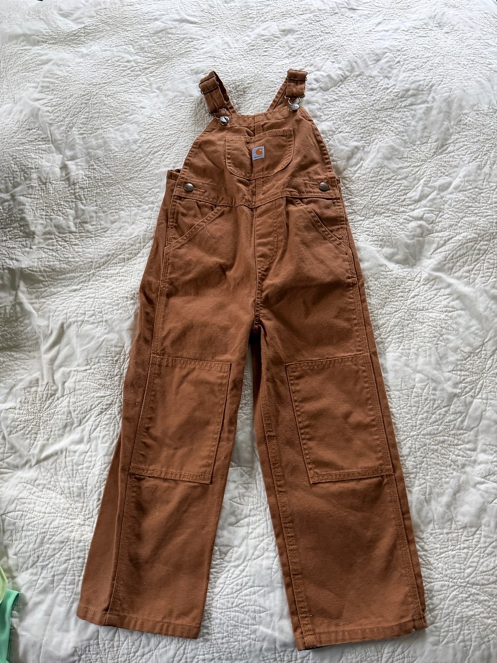 Carhartt Rust Brown Kids' Bib Overalls